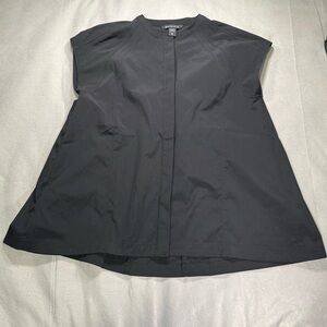 Athleta Performance Poplin Popover Button Shirt